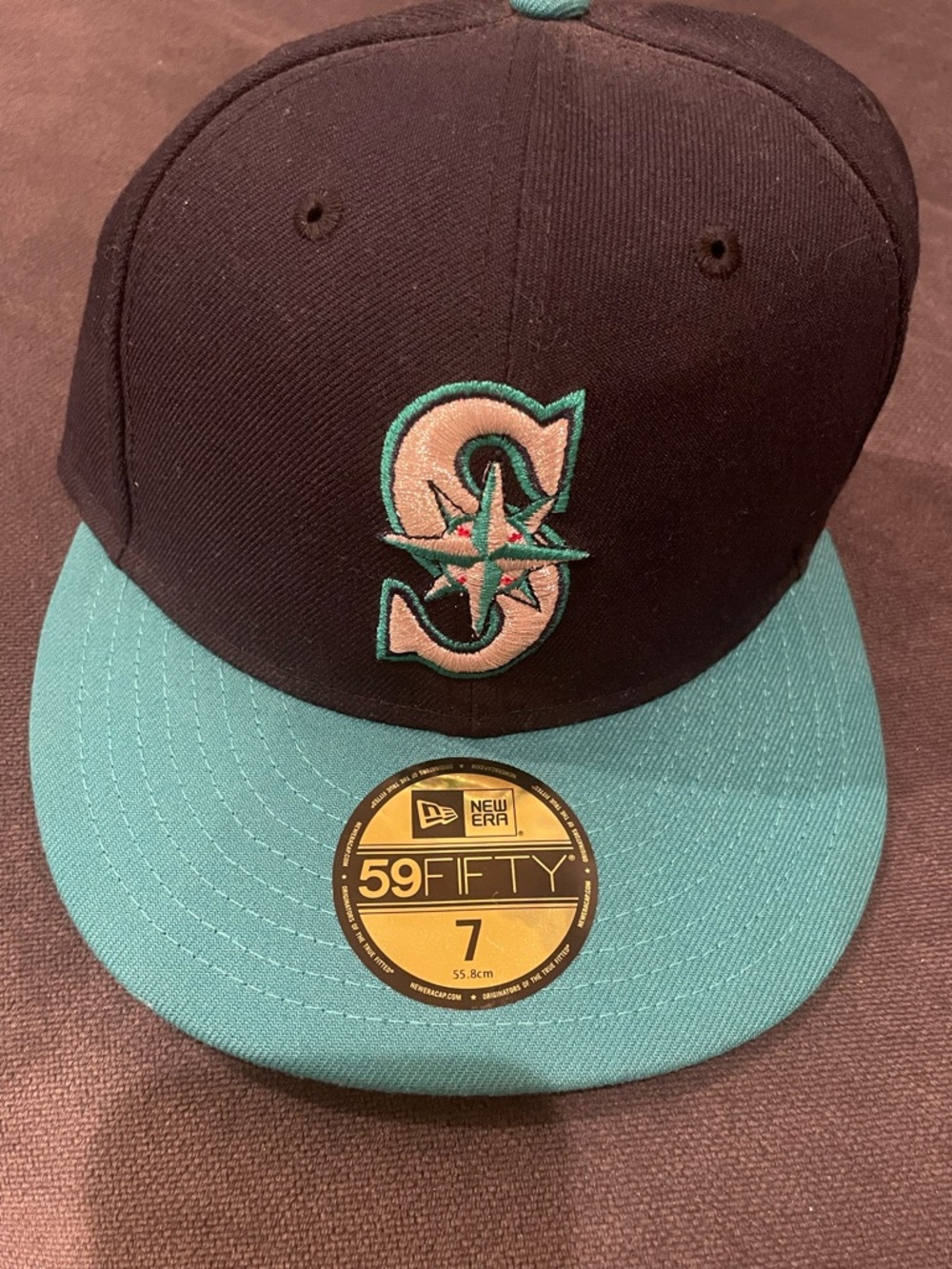 New Era 59FIFTY Seattle Mariners Navy & Teal Fitted Hat